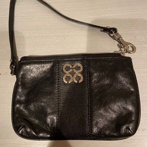 COACH leather wristlet
